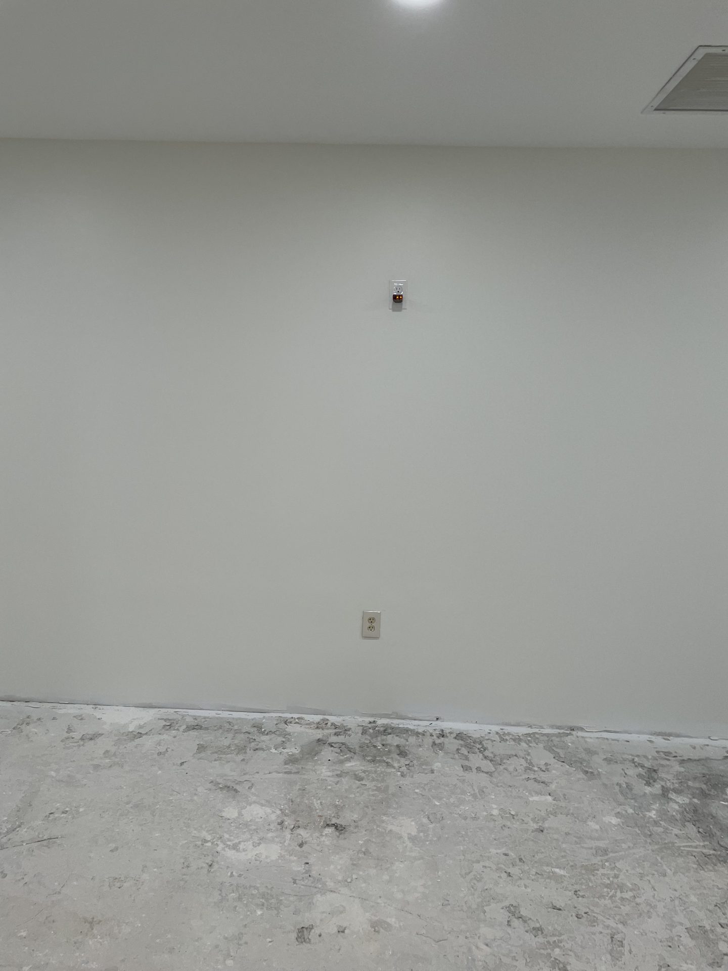 Recessed in-wall AV and power provisions at the display location for fully concealed wiring